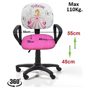 Çocuk Odası Ders Çalışma Koltuğu Amortisörlü