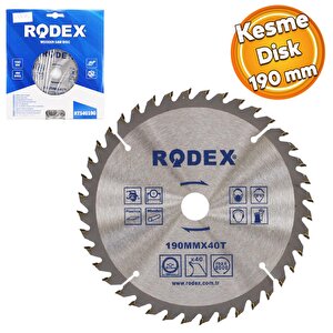 Ahşap Mdf Mobilya Tahta Sunta Dolap Kesme Testeresi Metal Elmas Testere 190 Mm 40 Diş