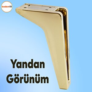 Penta 6'lı Set Mobilya Tv Ünitesi Çekyat Koltuk Kanepe Destek Ayağı 18 Cm Altın Ayak M8 Civatalı