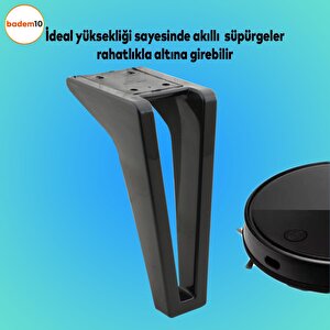 Penta 6'lı Set Mobilya Tv Ünitesi Çekyat Koltuk Kanepe Destek Ayağı 18 Cm Siyah Ayak M8 Civatalı