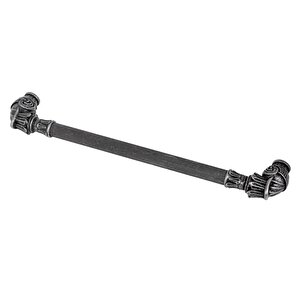 Alyans Çekmece Dolap Kapak Kulpu Kulbu 224 Mm Rustik Metal Kulp Antik Gümüş