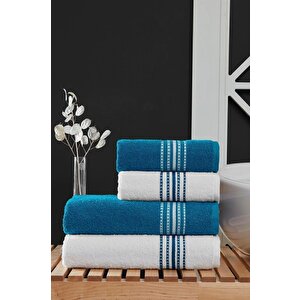 4 Lü Banyo Havlusu Seti Elvin - 70x140