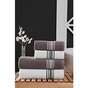 4 Lü Banyo Havlusu Seti Elvin - 70x140
