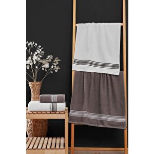 4 Lü Banyo Havlusu Seti Elvin - 70x140