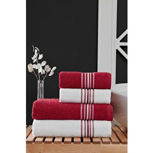4 Lü Banyo Havlusu Seti Elvin - 70x140