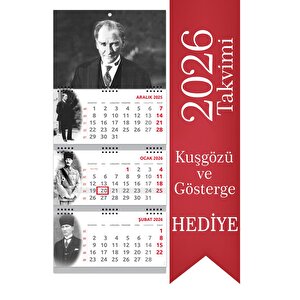 2026 Atatürk Gemici Takvimi Denizci Duvar Takvimi 33x77,5 Cm