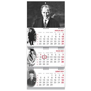2024 Atatürk Gemici Takvimi + Atatürk Piramit Takvimi + Atatürk Ajandası Set