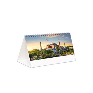 2026 Dünya Harikaları Piramit Masa Takvimi Masaüstü Takvim 21x17 Cm