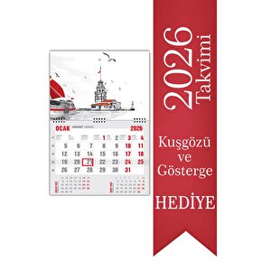 2026 Ekonomik Gemici Takvimi Denizci Duvar Takvimi 33x47,5 Cm
