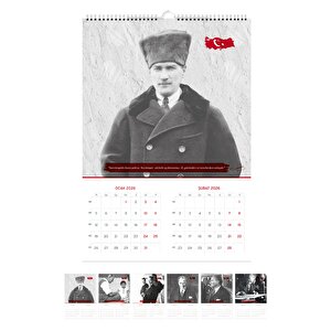 2026 Atatürk Duvar Takvimi Denizci Gemici Takvimi 33x48 Cm