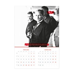 2026 Atatürk Duvar Takvimi Denizci Gemici Takvimi 33x48 Cm