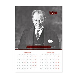 2026 Atatürk Duvar Takvimi Denizci Gemici Takvimi 33x48 Cm