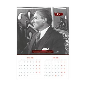 2026 Atatürk Duvar Takvimi Denizci Gemici Takvimi 33x48 Cm