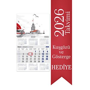 2026 7 Aylık Gemici Takvimi Denizci Duvar Takvimi 33x57 Cm