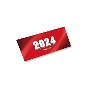 2024 Haftalık Masa Takvimi Masa Sümeni Orta Boy 31x14,5 Cm