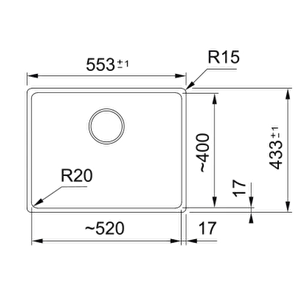 Mrg 210/110-52 Avena Tek Gözlü Granit Eviye 125.0688.489