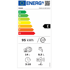 Fdws 614 D8p Dos E 8 Programlı Ankastre Bulaşık Makinesi 358