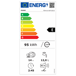 Fdw 614 D6p Dos E 6 Programlı 14 Kişilik Tam Ankastre Bulaşık Makinesi 117.0629.499