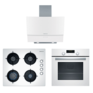 Profi̇lo OO36P2O10D - FRMA226B - DVE6G520 Üçlü Ankastre Beyaz Star Set