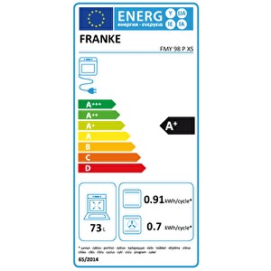 10 Programlı, Black Inox Frame, Pyrolytic Fırın 73 Lt Ankastre Fırın, Fmy 98 P Xs 116.0606.101