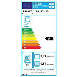 Fırın Smart Linear Fsl 86 H Wh White Glass 116.0609.448
