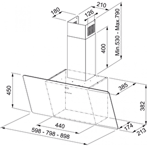 Fpj 915 V Bk 90 Cm Siyah Davlumbaz Fpj915