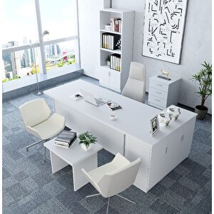 Bubble 5'li Ofis Takımı Model 5 Beyaz Montaj Dahil