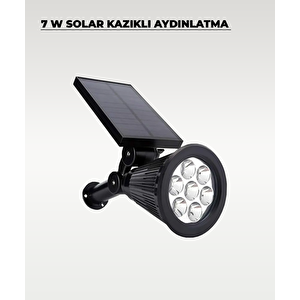 7w Güneş Enerjili & Solar Kazıklı Gün Işığı Aydınlatma Armatürü