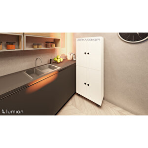 Venüs Tamamı Mdf 6 Raflı Çok Amaçlı Mutfak Banyo Ayakkabılık Dolabı 60 Cm