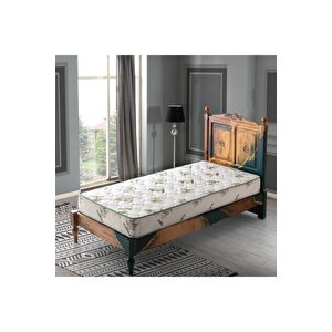 Aloevera Desen Ortopedik Tek Kişilik Yaylı Yatak 120x190 cm