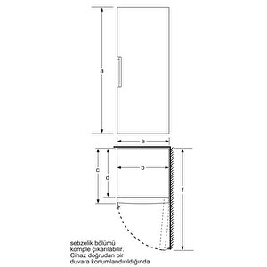 Profilo Df1033levv 242 L 7 Çekmeceli Dikey Derin Dondurucu