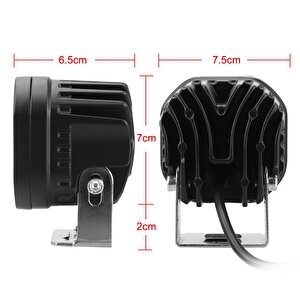 Off-road Sis Lambası 4 Led 12-32v 40w -set Sarı / Lass284-1