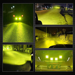 Off-road Sis Lambası 4 Led 12-32v 40w -set Sarı / Lass284-1
