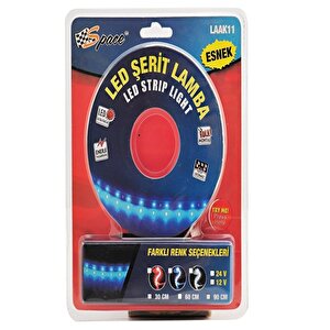 Ledli Şerit Lamba 12v Mavi 90cm / Laak11-14