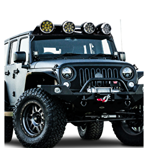 Offroad Sis Lambası 12x4 Led Yuvarlak Siyah /lass243