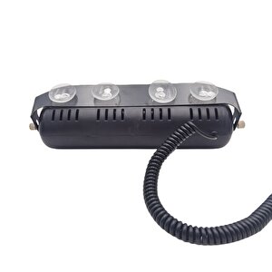 Cam İçi Çakar Lamba Uzaktan Kumandalı 16 Led 24w 12v Kırmızı-mavi / Lapa520