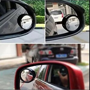 Oto Kör Nokta Aynası Prizmatik Yuvarlak 2'li Ayarlanabilir Ayna