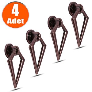 Bafra Sarkaç Dolap Çekmece Kulpu Kulbu Metal Antik Halka Kulp (4 Adet)