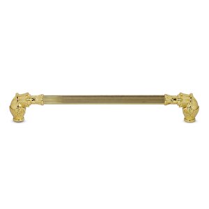 Alyans Çekmece Dolap Kapak Kulpu Kulbu 224 Mm Gold Rustik Metal Kulp (4 Adet)