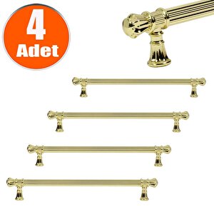 Akbatı Çekmece Dolap Kapak Kulpu Kulbu 224 Mm Gold Rustik Kulp (4 Adet)