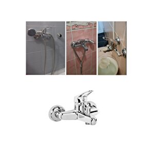 Banyo Duş Bataryası Mix Sıcak Soğuk Banyo Çeşmesi Prinç Tasarruflu Armatür