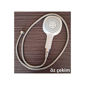 Banyo Bataryası Için Duş Hortumu Ve Duş Başlığı Seti 3 Parça Takım Tasarruflu
