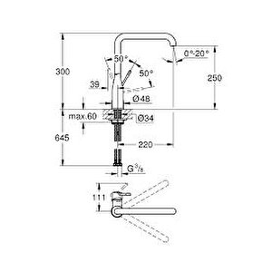 Essence Tek Kumandalı Eviye Bataryası 1/2" - 30505000