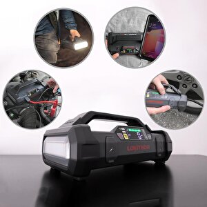 Lokithor Ja301 12v 2000amp Li-polimer Akıllı Akü Takviye + Pompa + Powerbank + Led Lamba