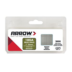 Arrow Bn1816 25mm 2000 Adet Profesyonel Kesik Başlı Çivi