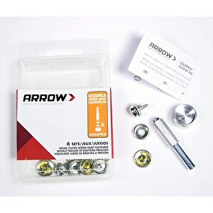 Arrow Gssfk6 6’lı Vidalı Çıtçıt Düğme Seti