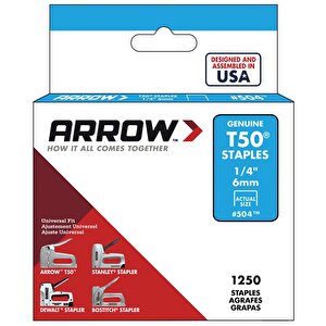 Arrow Ar504 6mm 1250 Adet Profesyonel Zımba Teli
