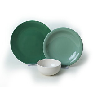 Keramika Green Mix Yemek Takımı 18 Parça 6 Kişilik 031-303-308
