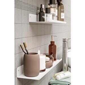 Mutfak Rafı 2'li Set Lüks Modern Metal Baharatlık Rafı Banyo Düzenleyici Organizer Tuzluk Askılık