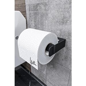 Minimal Pratik Çek Çıkar Wc Kağıtlık Tuvalet Kağıtlığı Tuvalet Kağıdı Askısı Siyah